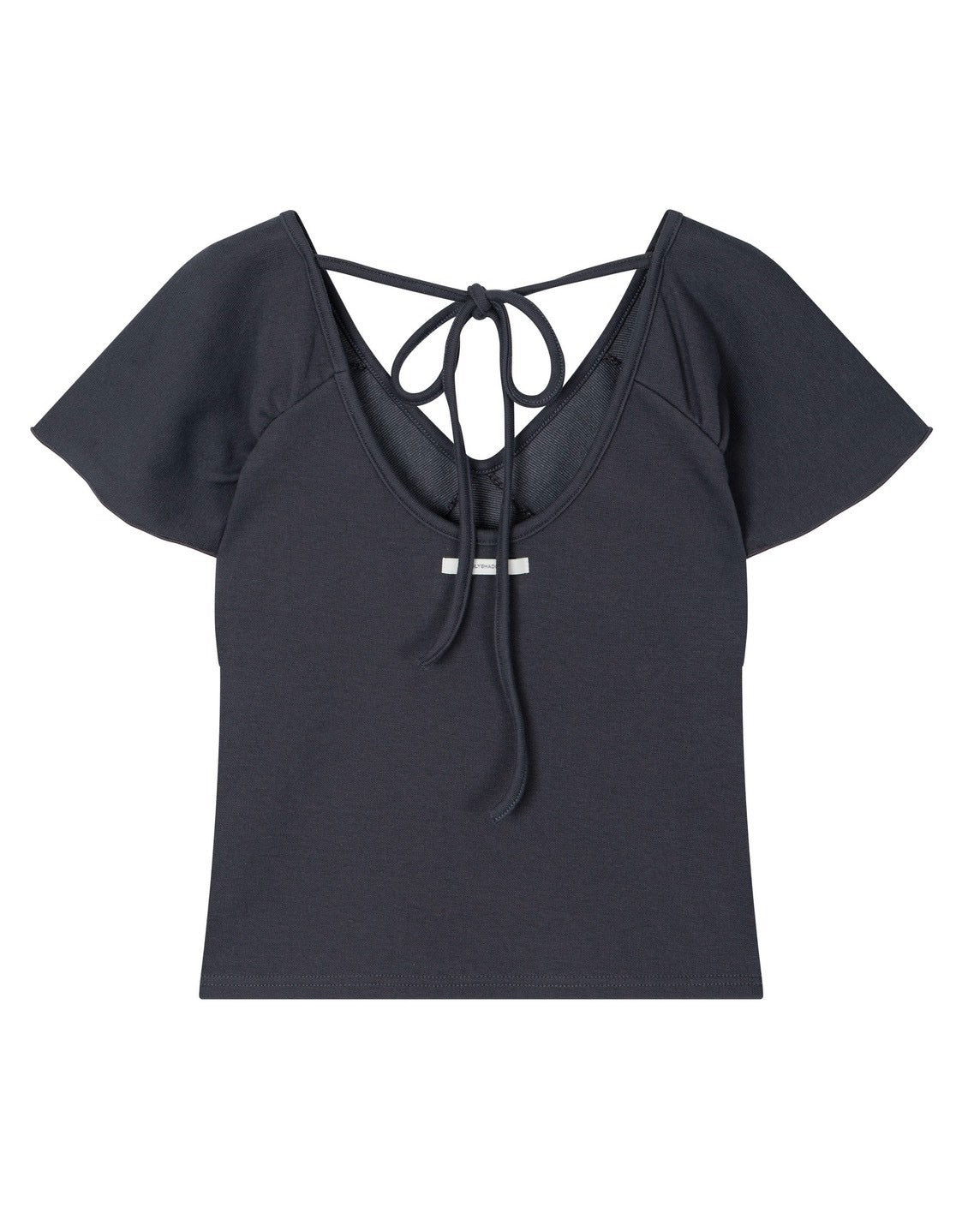 【Uglyshadow】WRAP SHIRRING TOP