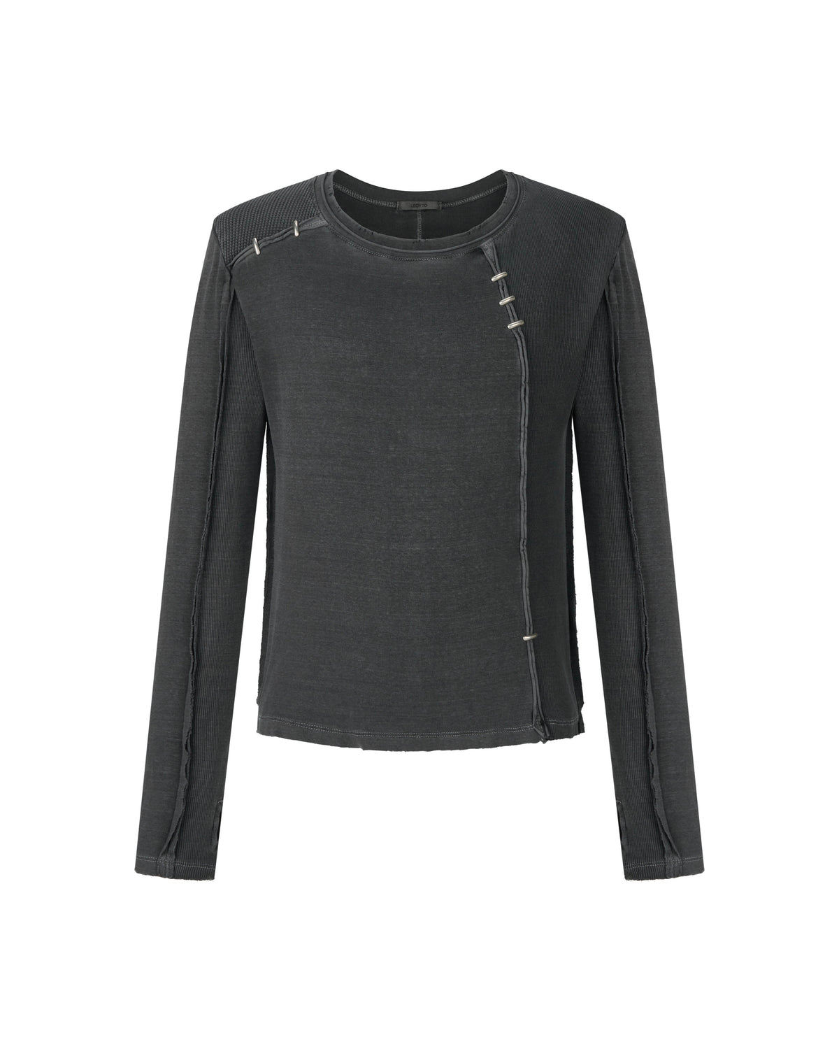 【LECYTO】Pigment Shade Pieces Long Sleeve