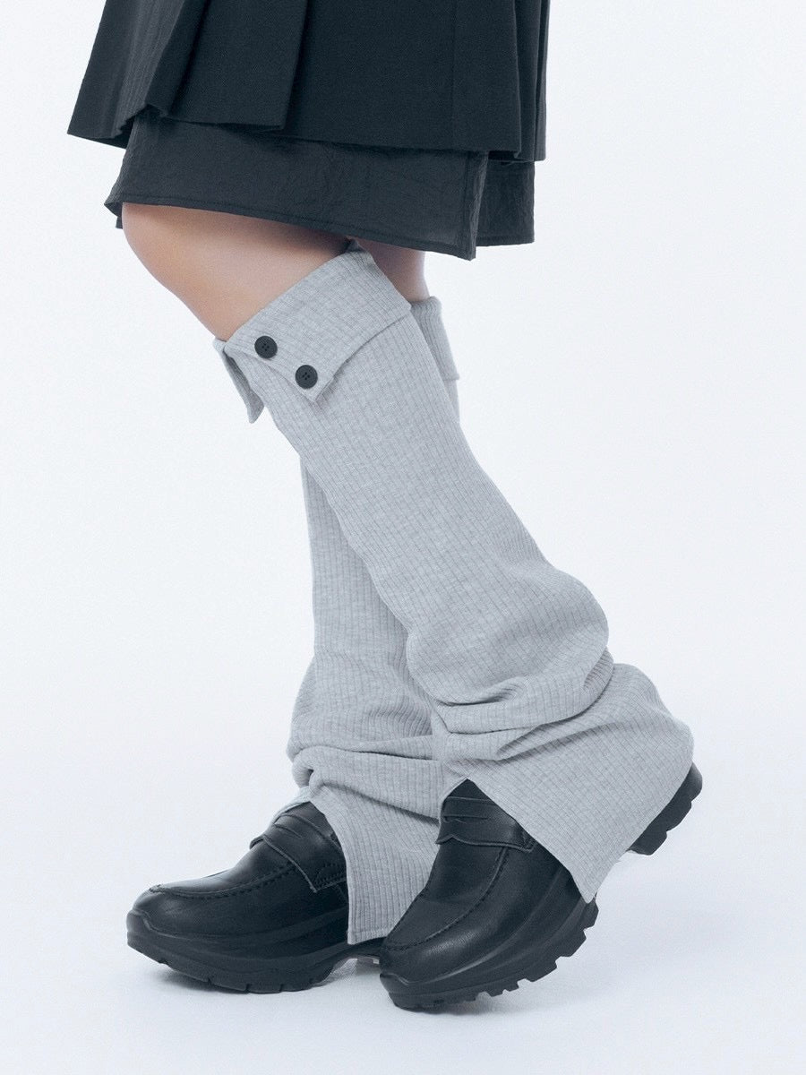 【Miseki seoul】Button slit leg warmer