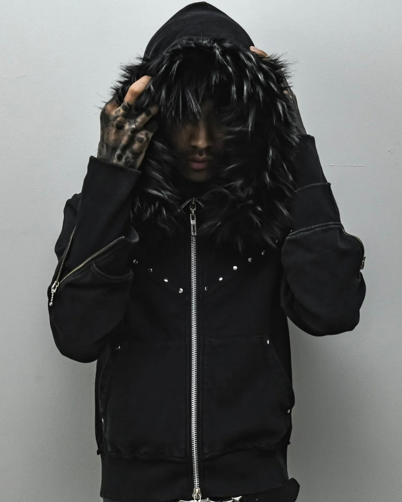 【TYPE SHADE】TYPE SAINT FUR HOODIE