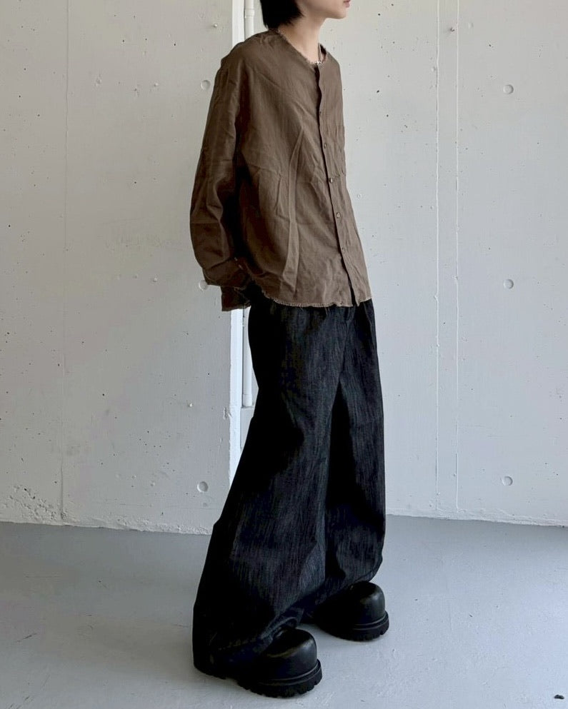 国際配送【LUV CODE】denim look wide pants (2color)