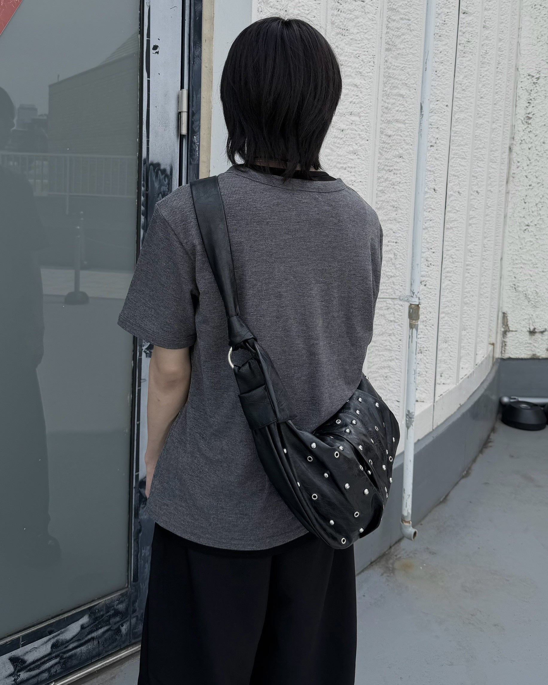 受注制【nmtc+】Half Zip-Up Slim Tee (3color)