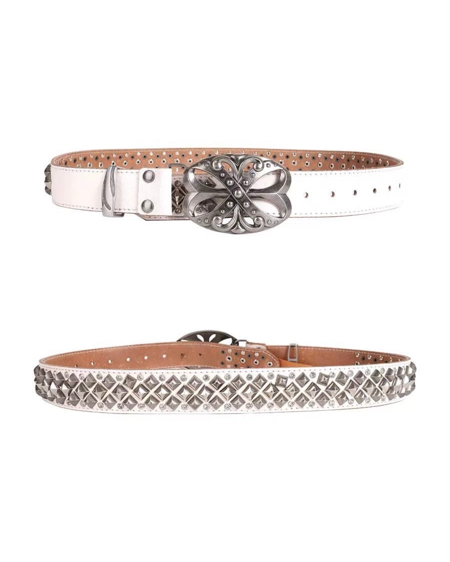 【DND4DES】Studded Plate Buckle Belt