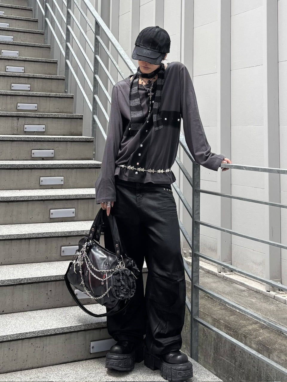 受注制【Never mind the XU】coating denim pants