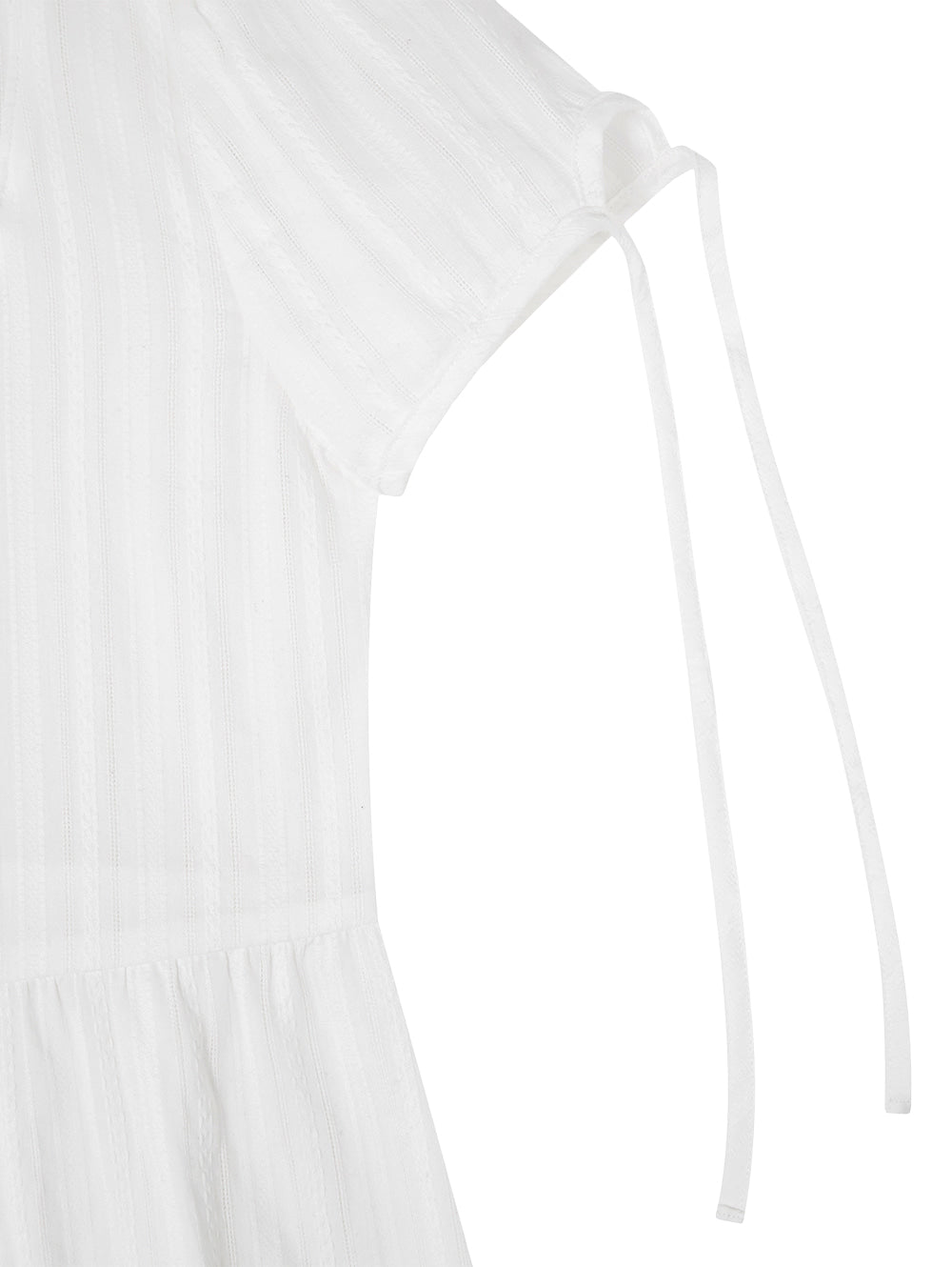 【TUOMIO】PUFF SLEEVES RIBBON BLOUSE