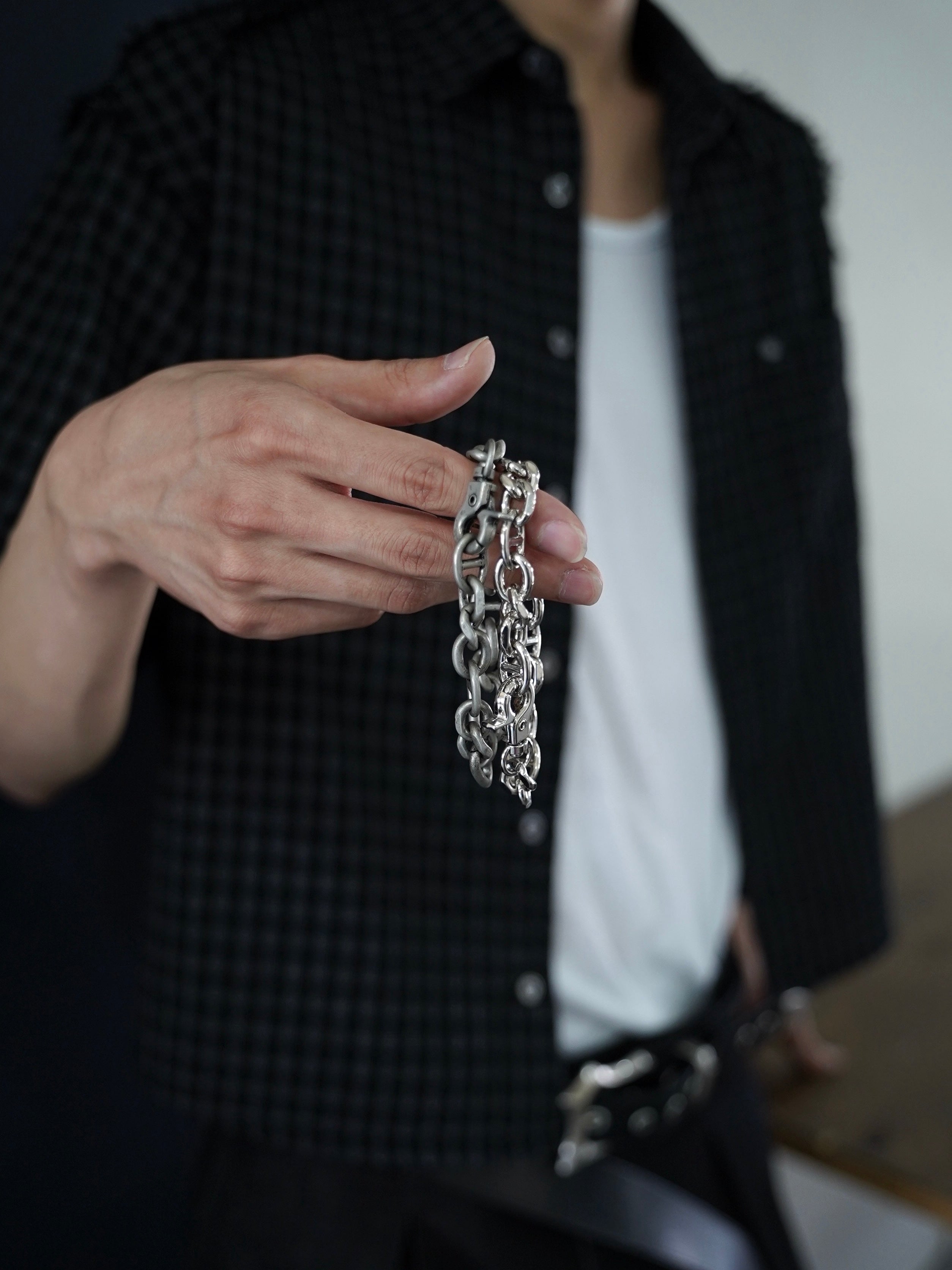 5/23 20:00発売【CHIKASHITSU PLUS HIGH】Anchor links bracelet (2color)