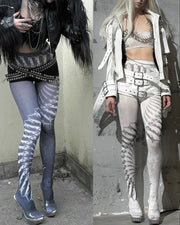 【IIIMIII】Spine Vein Tights