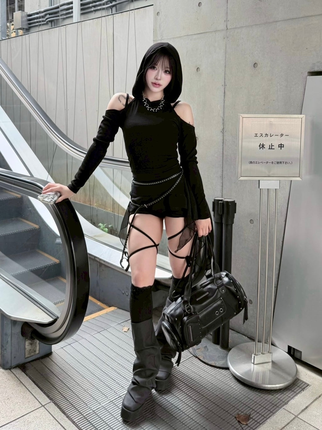 受注制【nmtc+】back slit hoodie (3color)