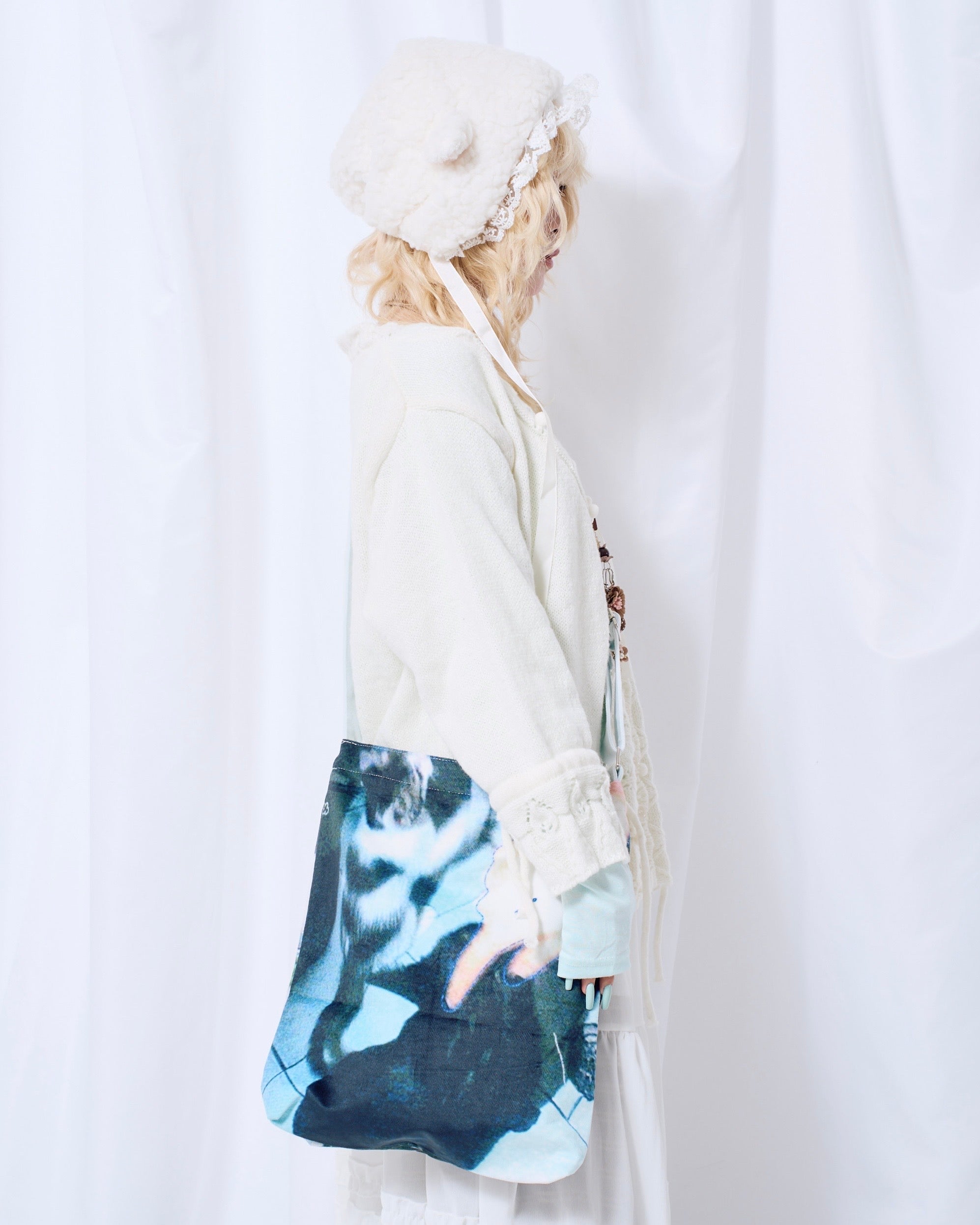 9/18 20:00 発売 国際配送【Nerd out XU】lace sheep bonnet