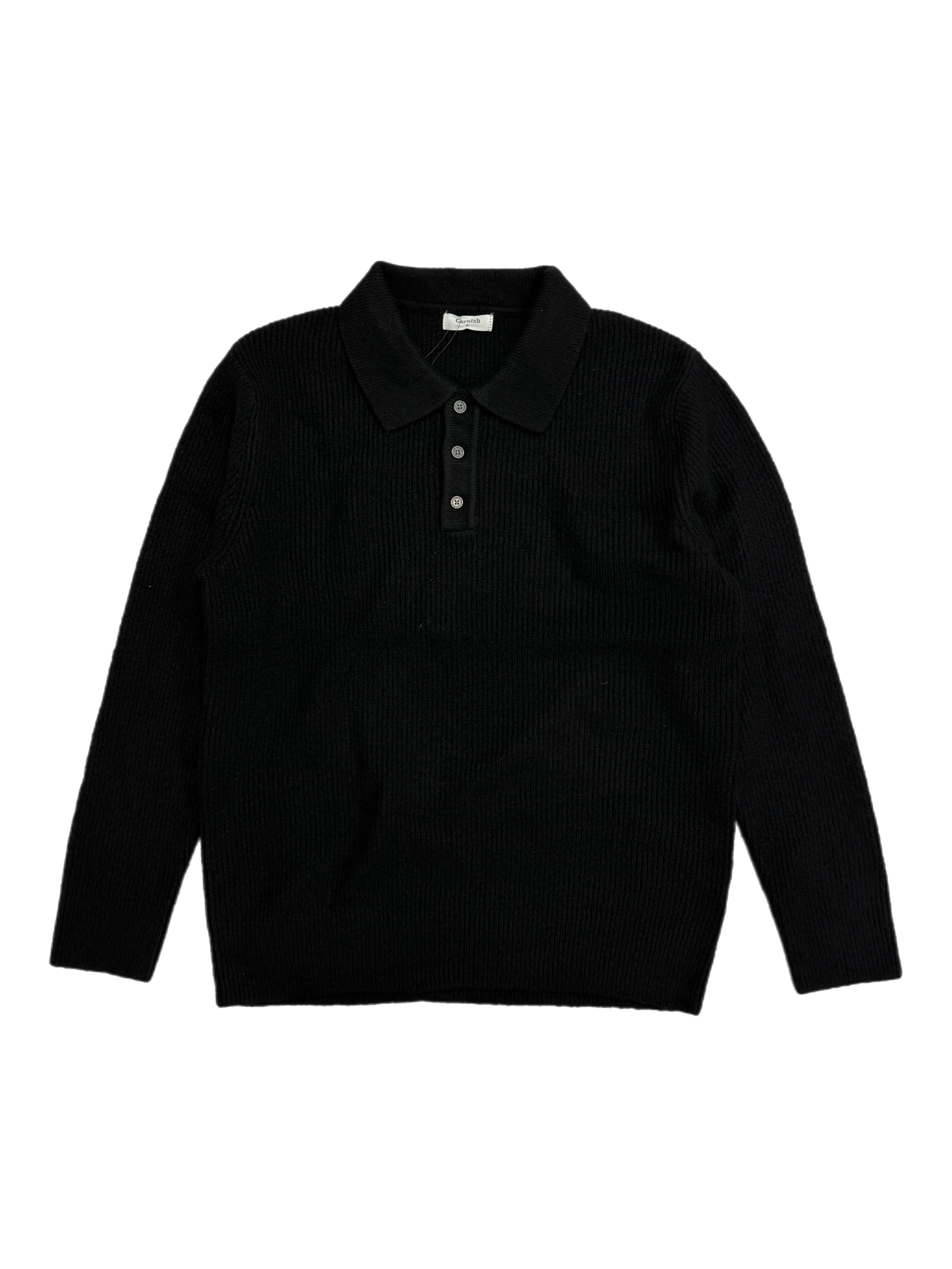 受注制【Chikashitsu +】wool touch knit polo (4color)