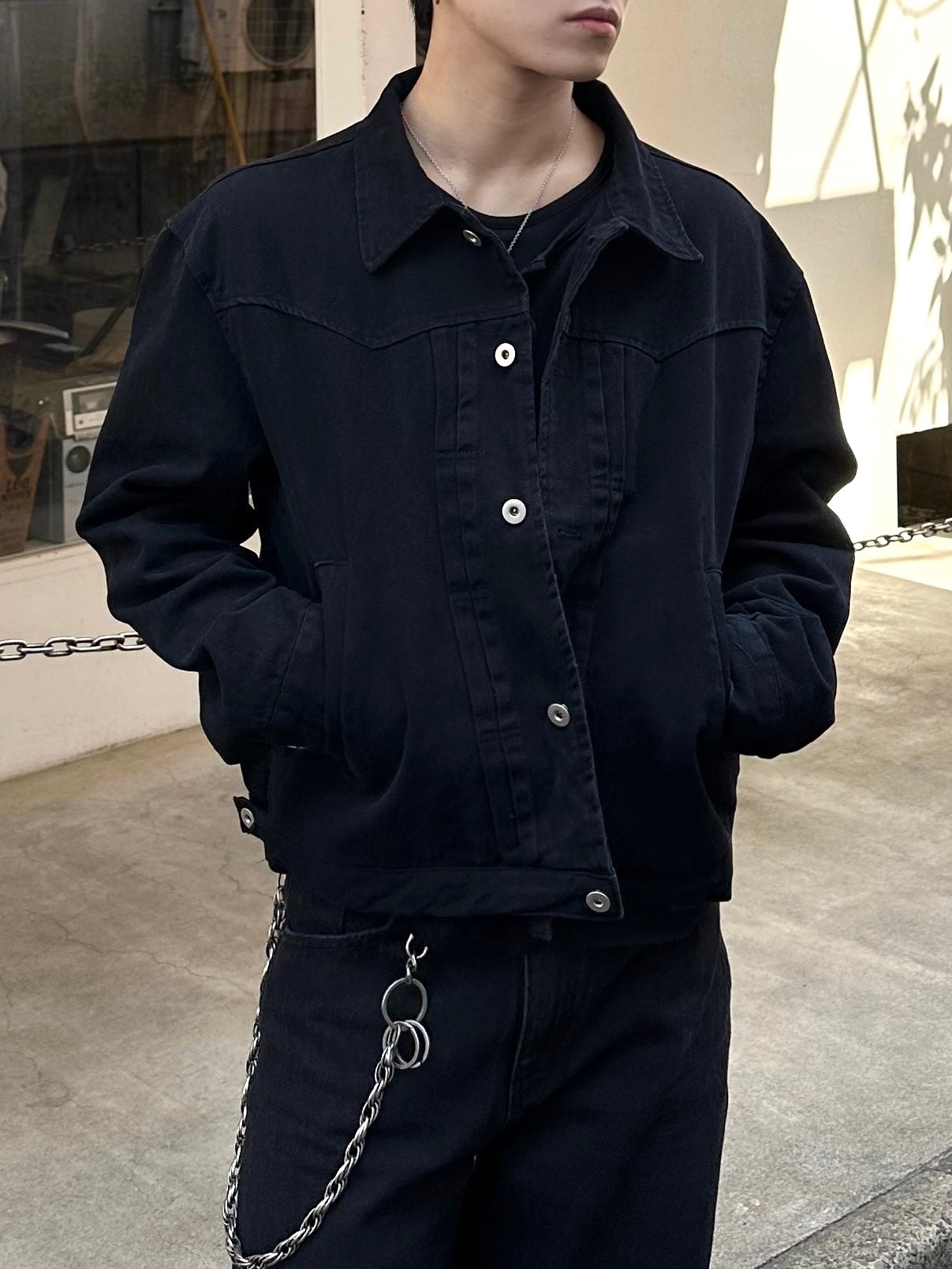 大阪店WEB限定受注制【Chikashitsu +】dry western cotton jacket