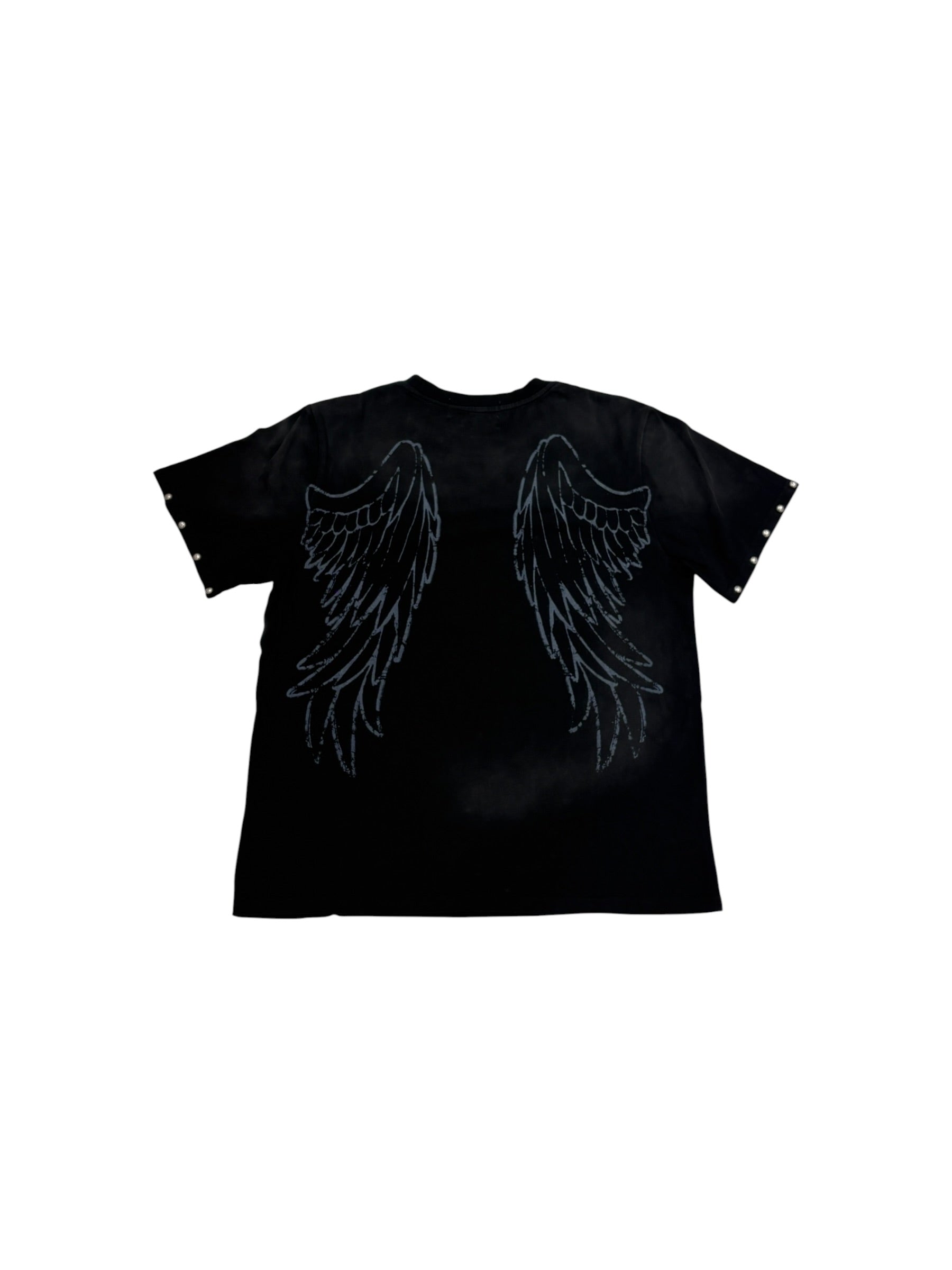 国際配送【Never mind the XU】dark angel wash tee (2color)