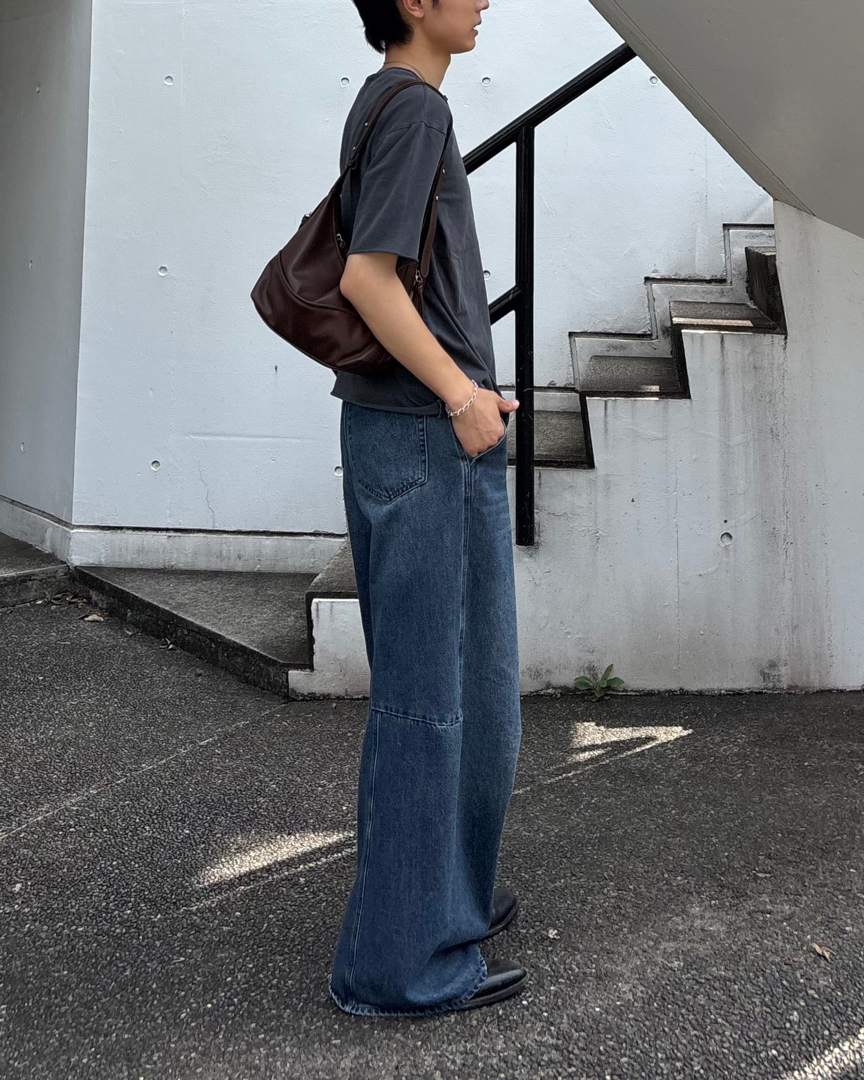 東京店WEB限定受注制【Chikashitsu +】daily hobo bag (2color)