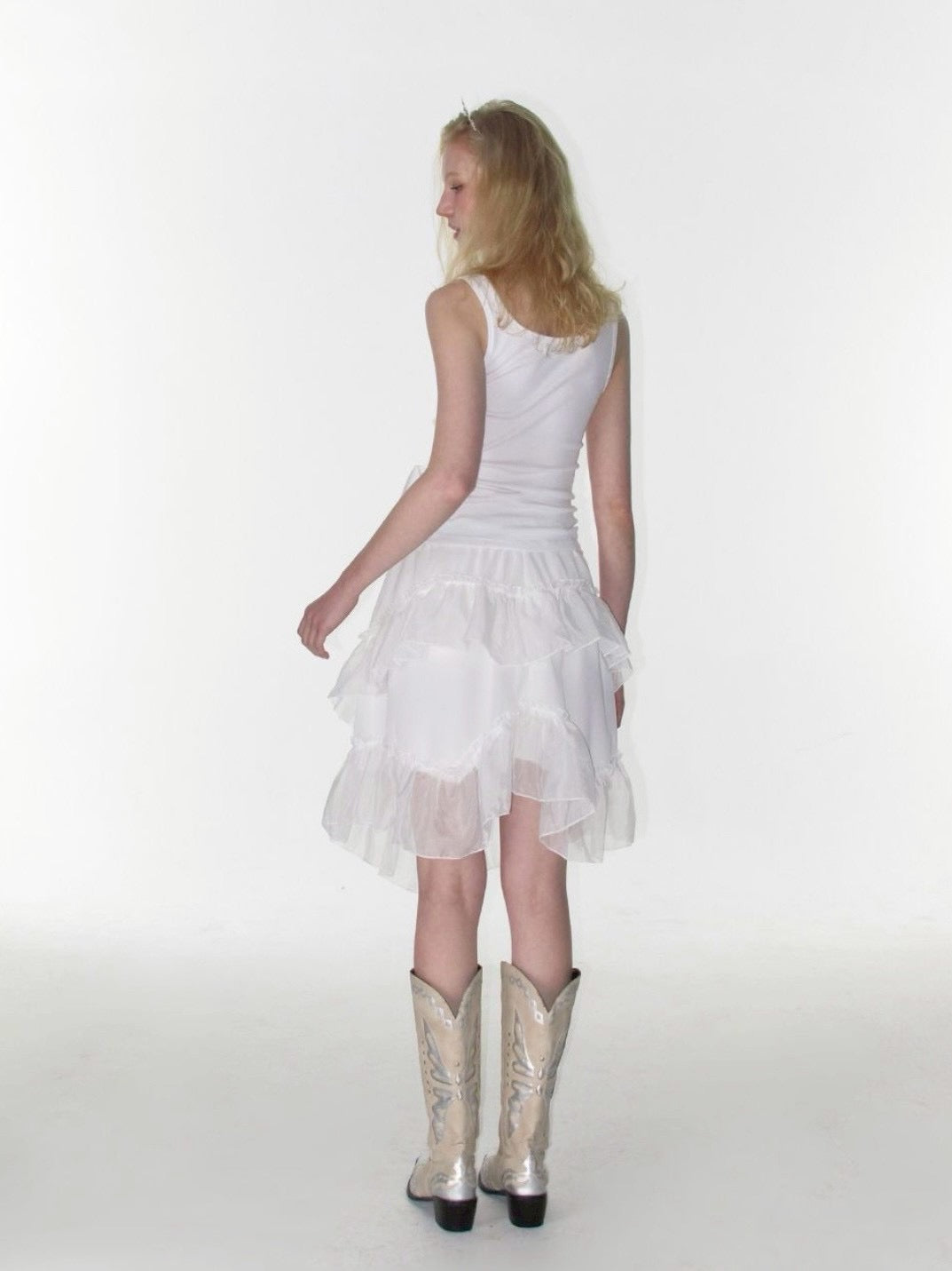 【CRANK】DOUBLE RIBBON-TIED SLEEVELESS