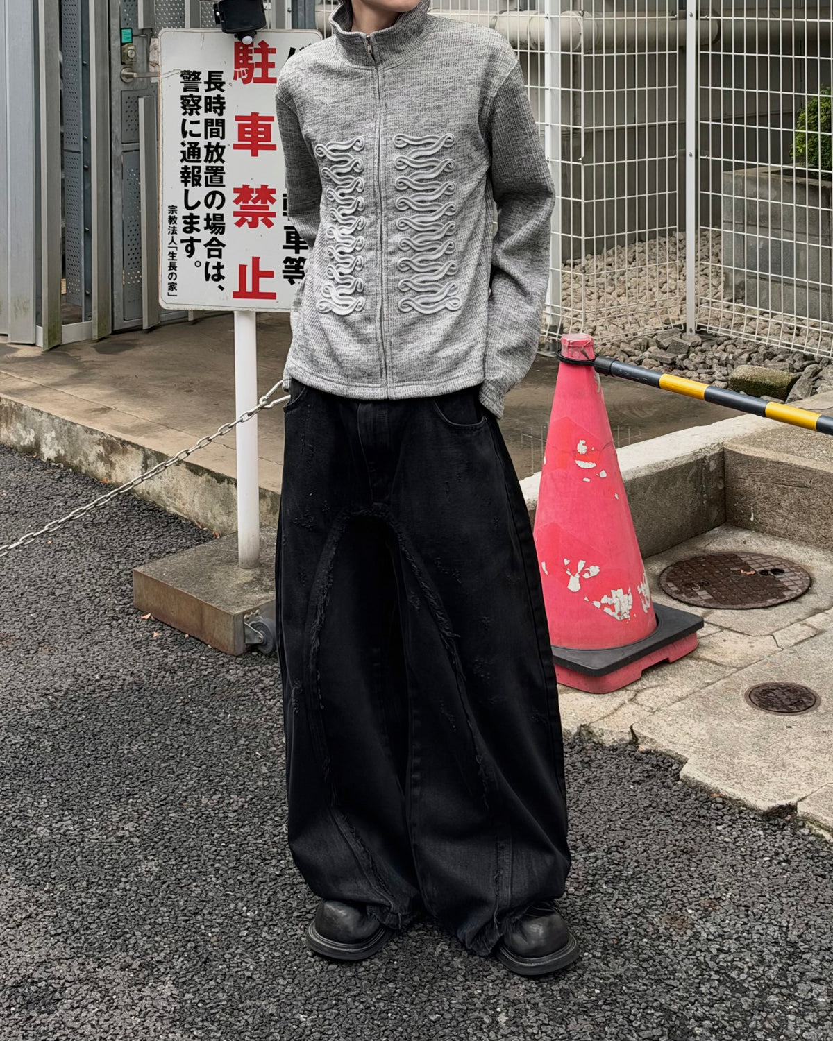 大阪店WEB限定受注制【Chikashitsu +】napoleon details zip-up (2color)
