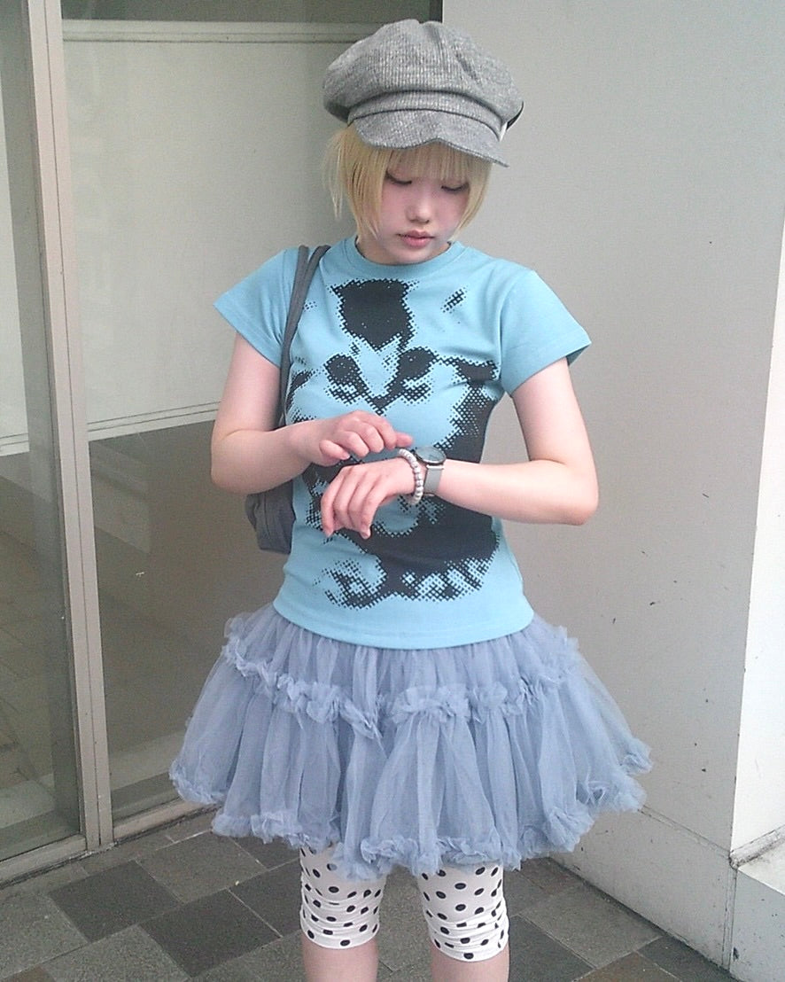 7/17 20:00 発売 国際配送【Nerd out XU】volume frill skirt (4color)