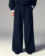 【CS】two tuck wool wide trousers