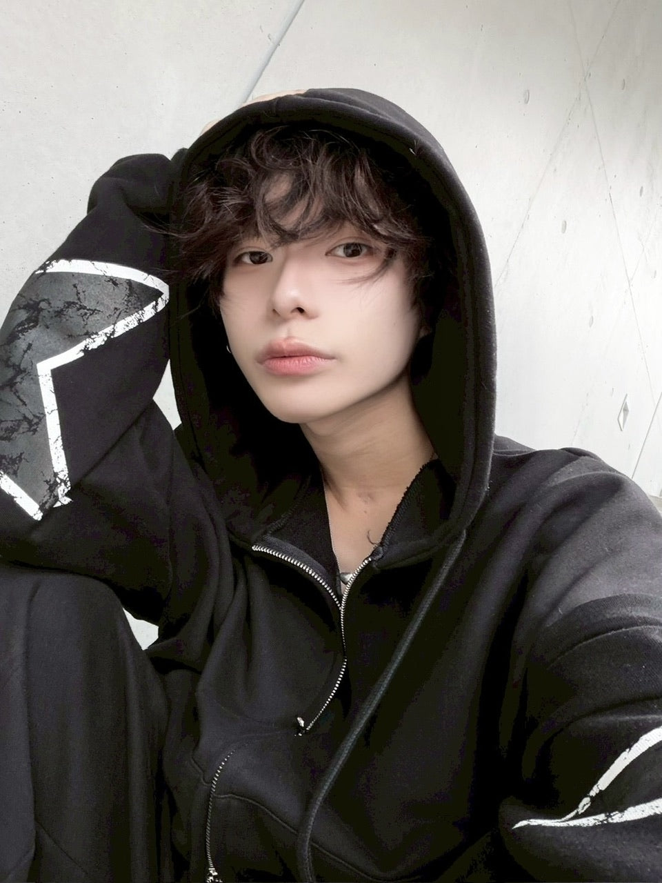 受注制【LUV CODE】star rivet zip up hoodie (2color) – PRESSING WEB