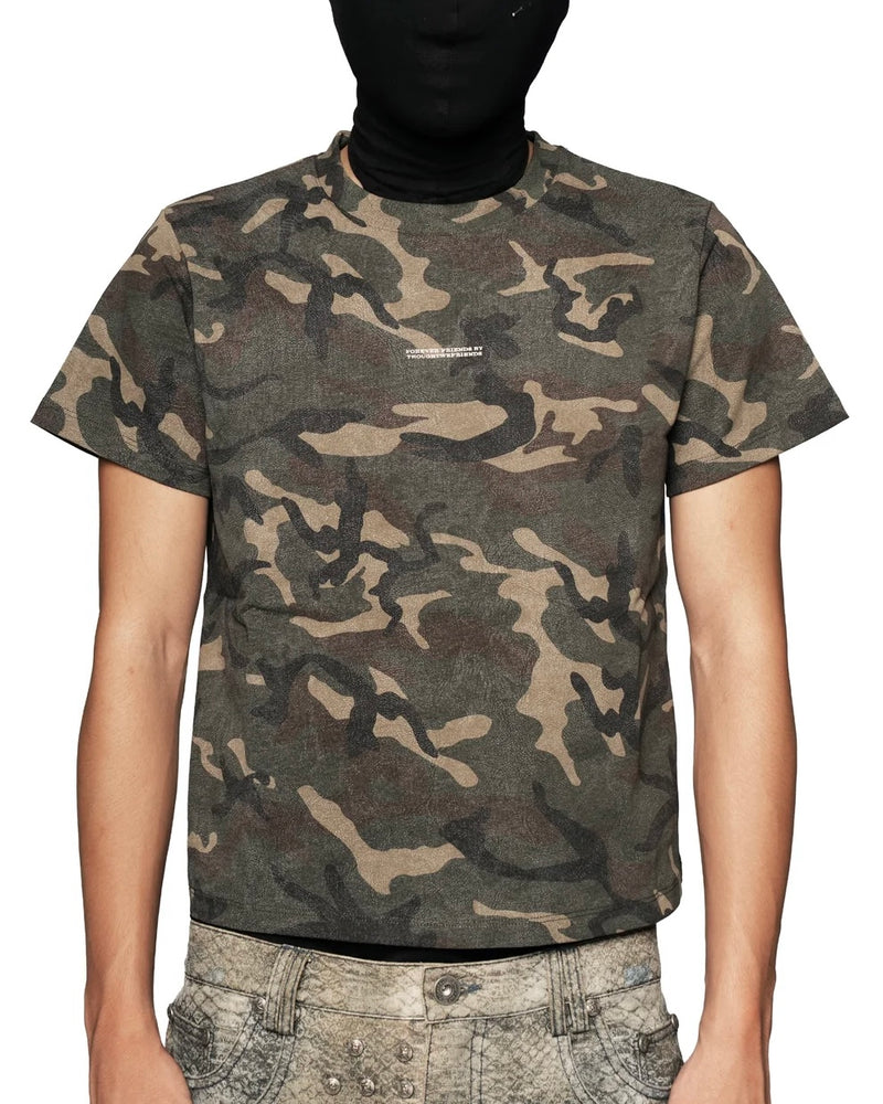 【Thought We Friends】Nameless Mid- Cropped Tshirt