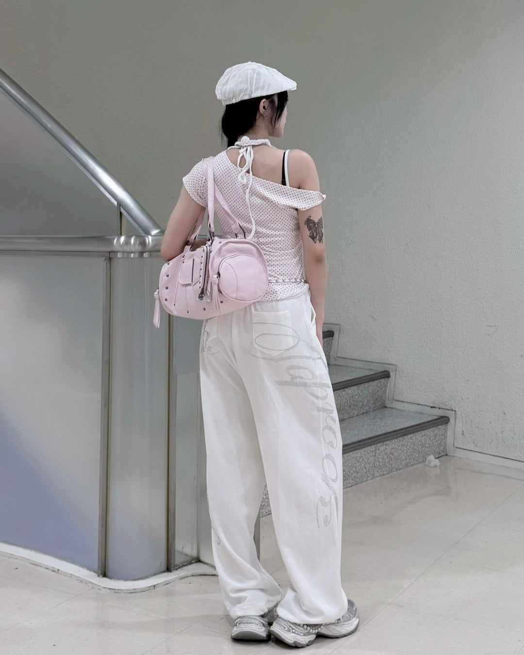 受注制【nmtc+】Neut Crystal Drawstring Pants (2color)