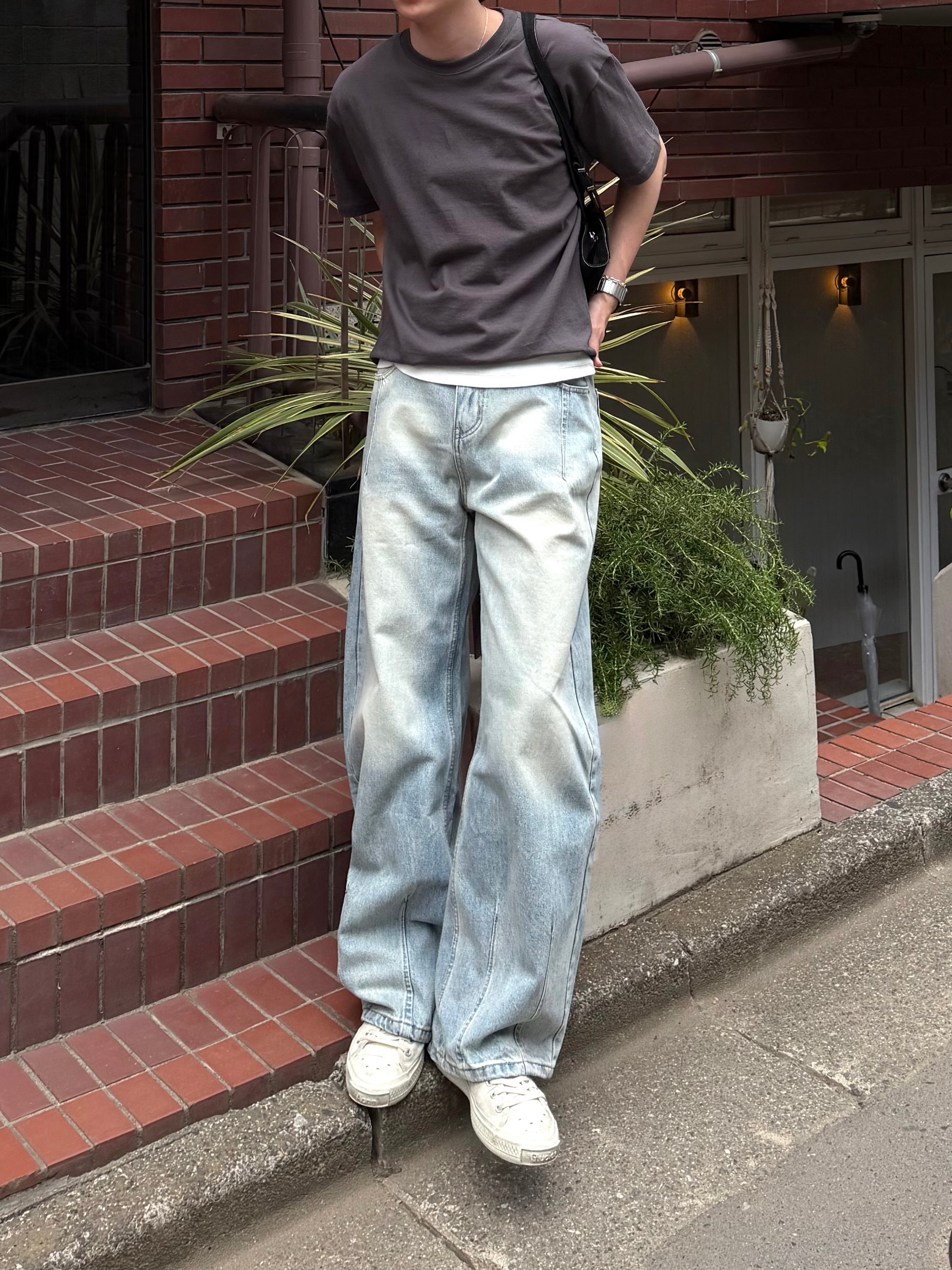 東京店WEB限定受注制【Chikashitsu +】cropped box tee (4color)