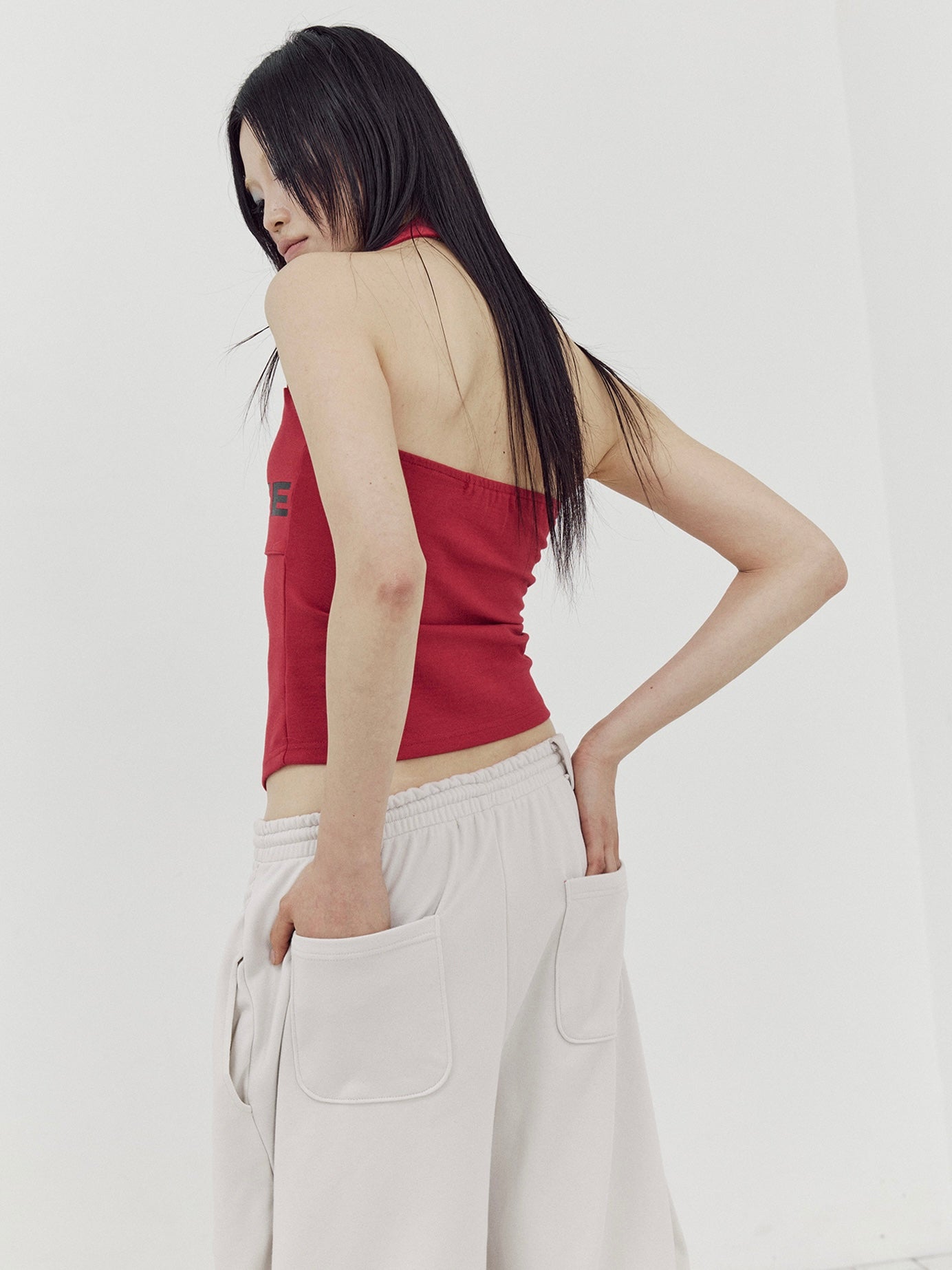 【SETUP-EXE】LOGO HALTER TANK TOP