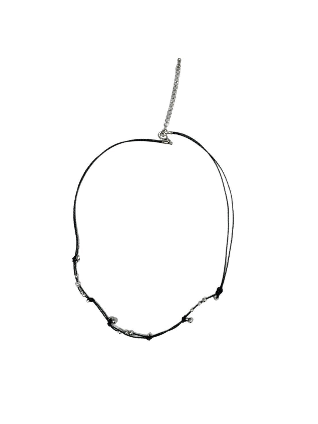 受注制【OaKS】boho chic beaded cord necklace (2color)