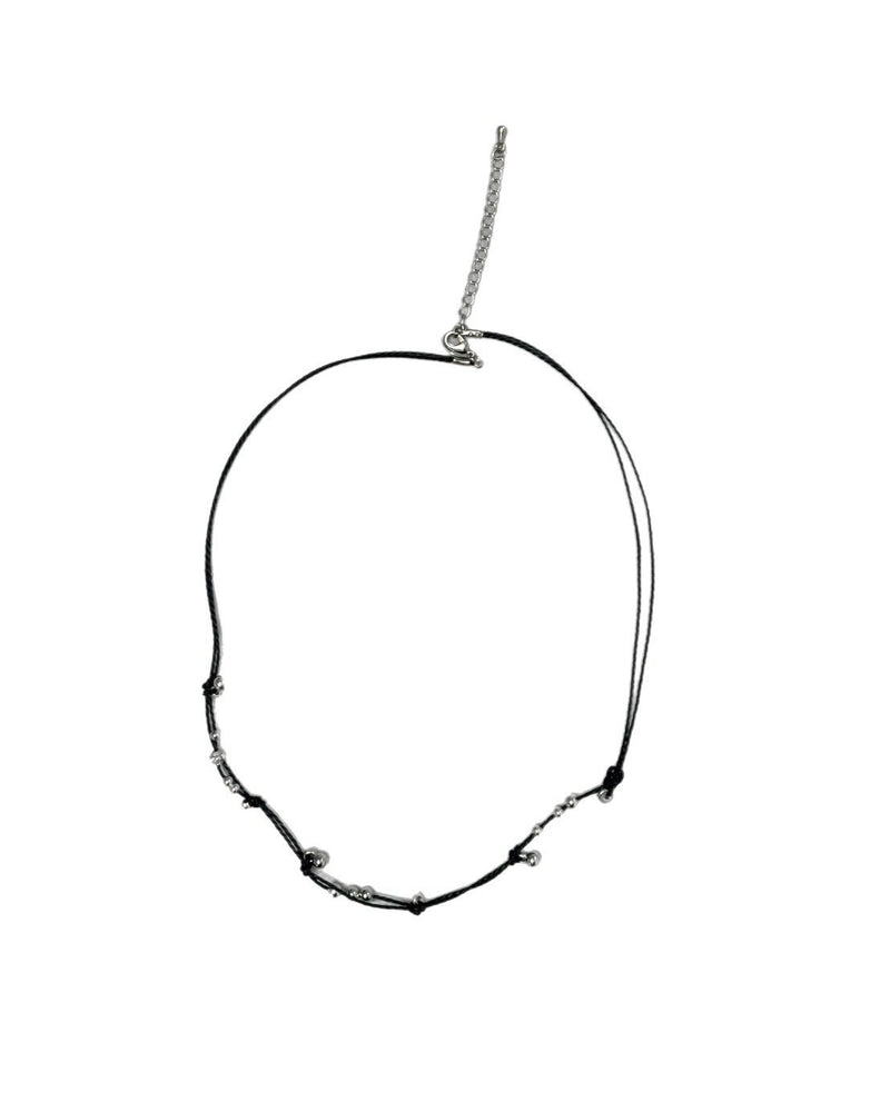 受注制【OaKS】boho chic beaded cord necklace (2color)