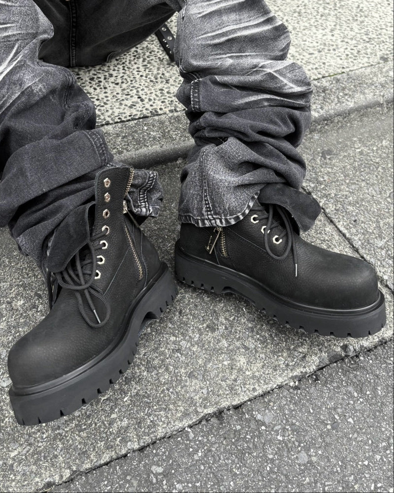 受注制【nmtc+】Lace Up Work Boots