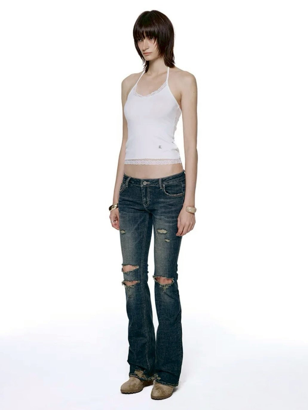 【ROCK CAKE】Layne Low Rise Bootcut Jeans