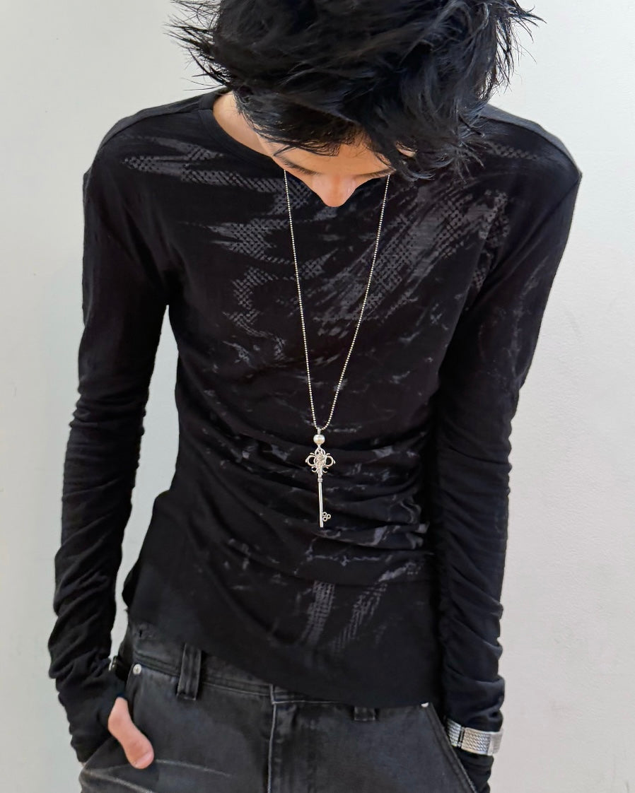 【LECYTO】Winged Key Pendant Necklace