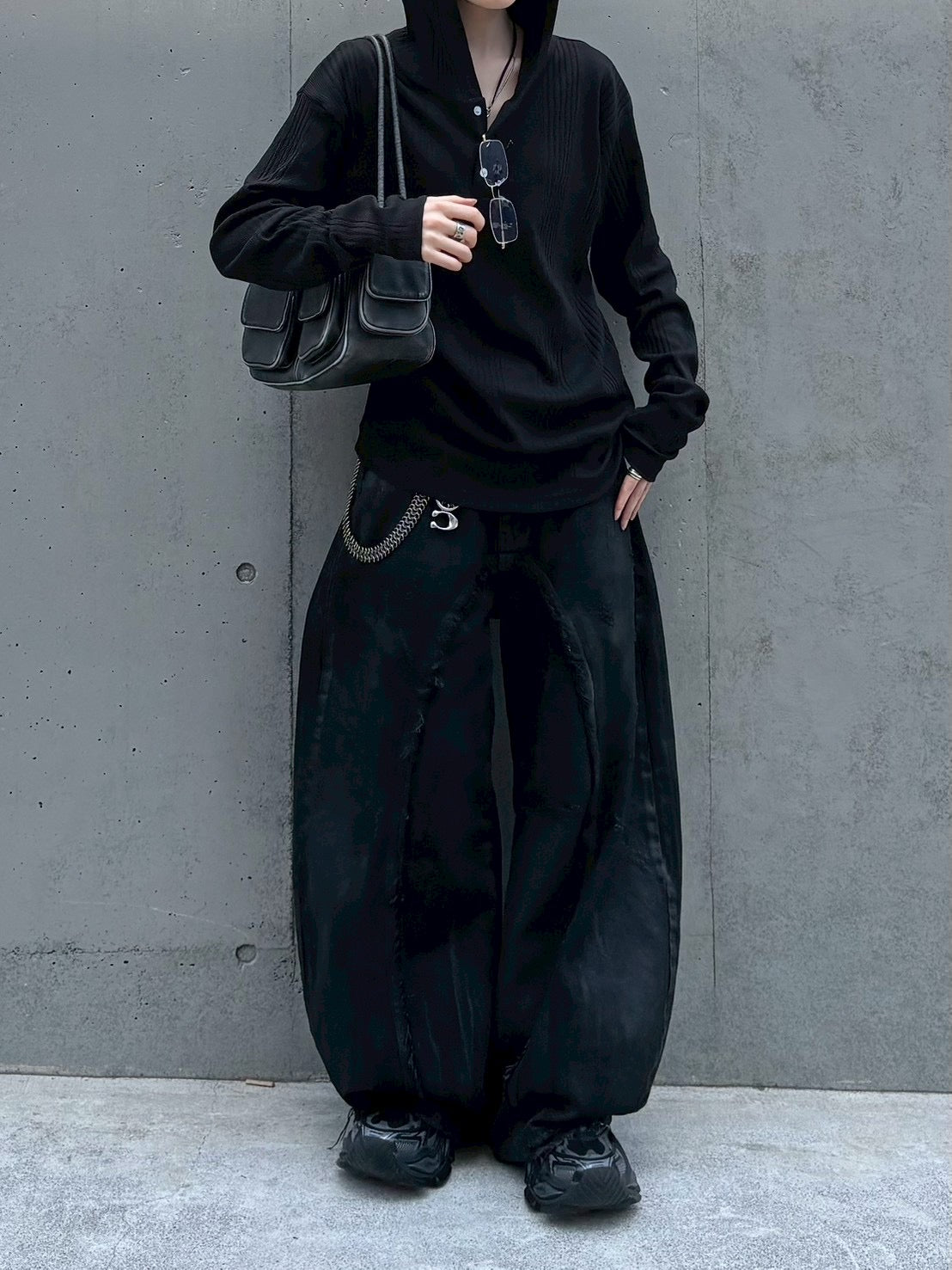 受注制【nmtc+】hooded henley neck long sleeve (3color)