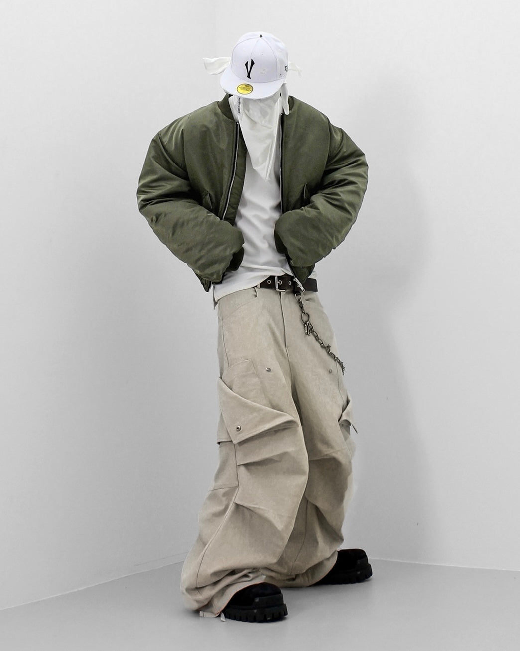 【roaringrad】26 Parachute Cargo Pants