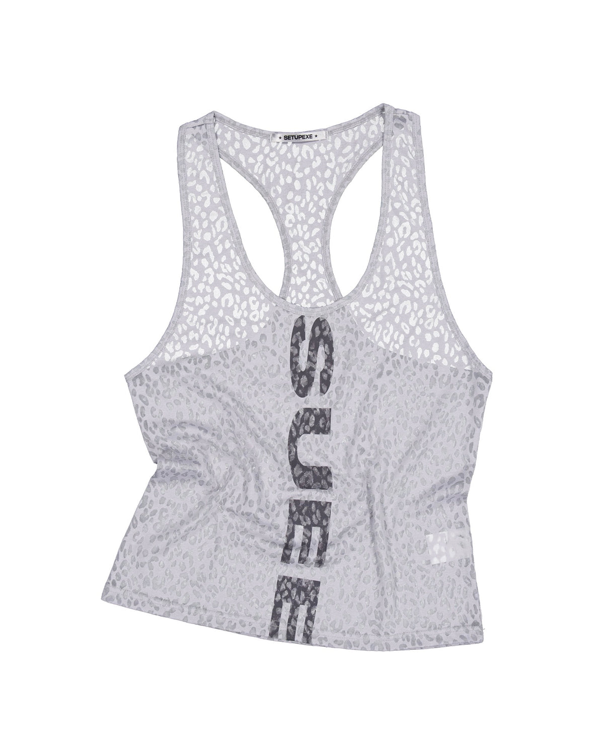 【SETUP-EXE】SHEER LEOPARD LOOSE SLEEVELESS