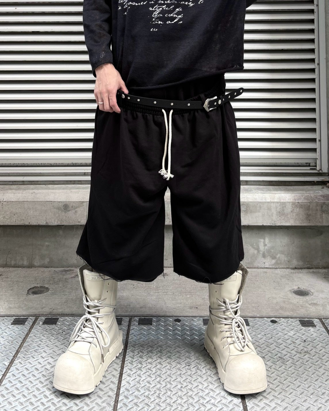 受注制【nmtc+】Double Waist Bermuda Pants (2color)