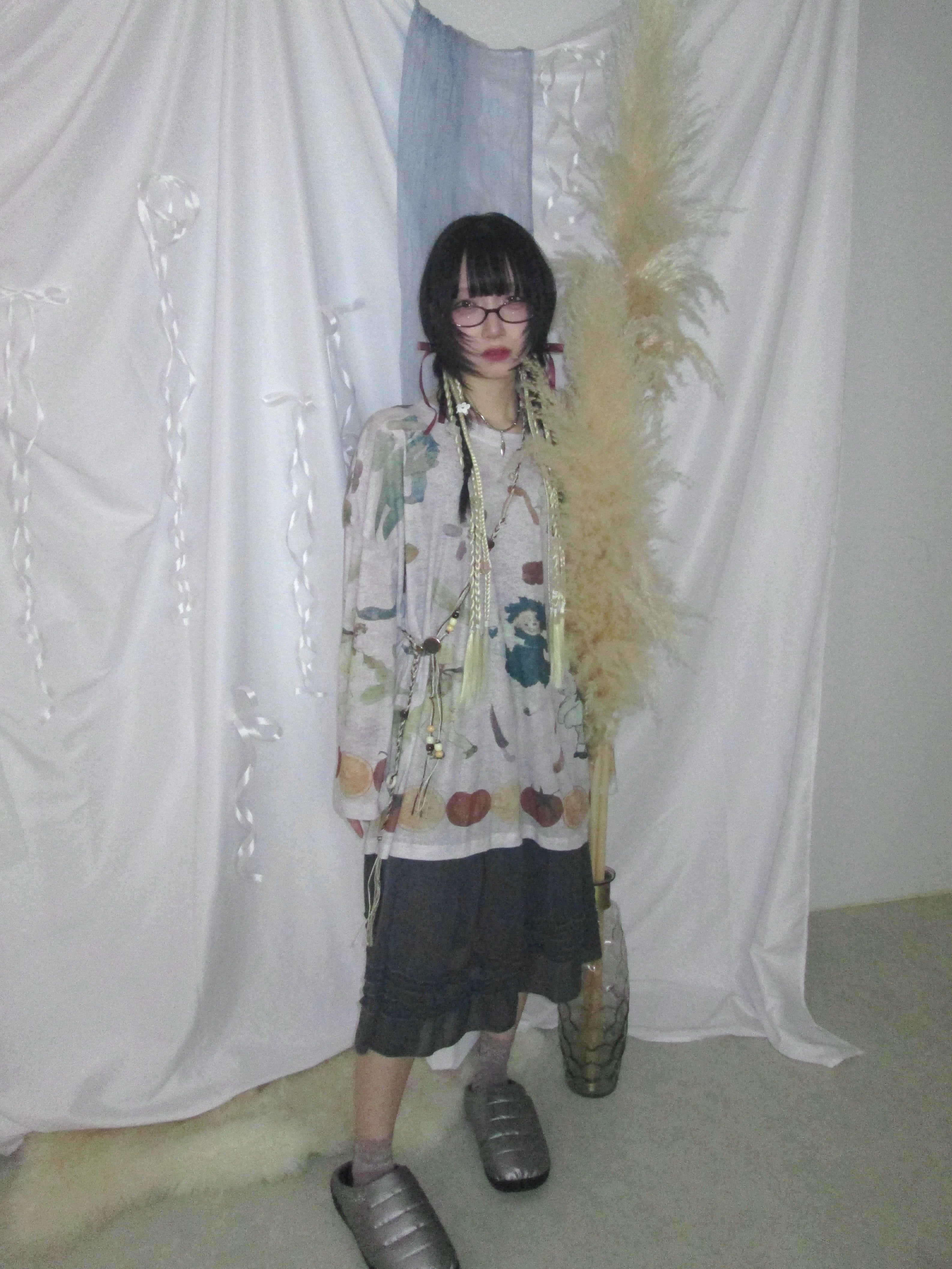 5/29 20:00発売 国際配送【Nerd out XU】fey see-through long sleeve