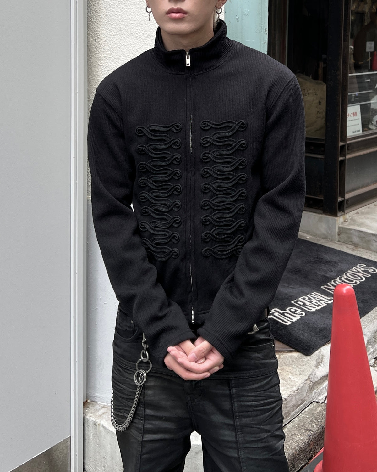 大阪店WEB限定受注制【Chikashitsu +】napoleon details zip-up (2color)