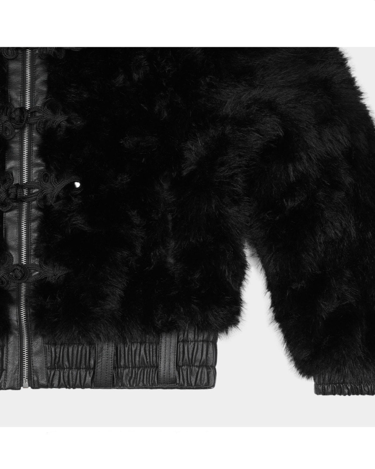 【FANCY CLUB】TOGGLE LEATHER FUR JACKET