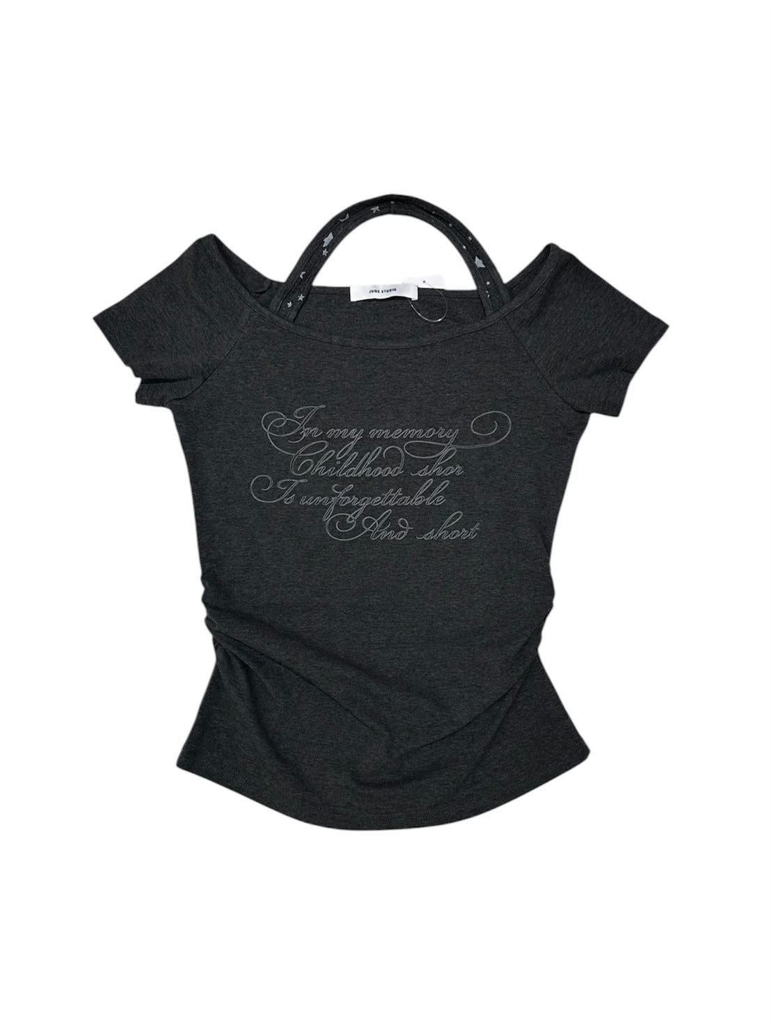【nmtc+】Bijou Halter Layered Tee (3color)