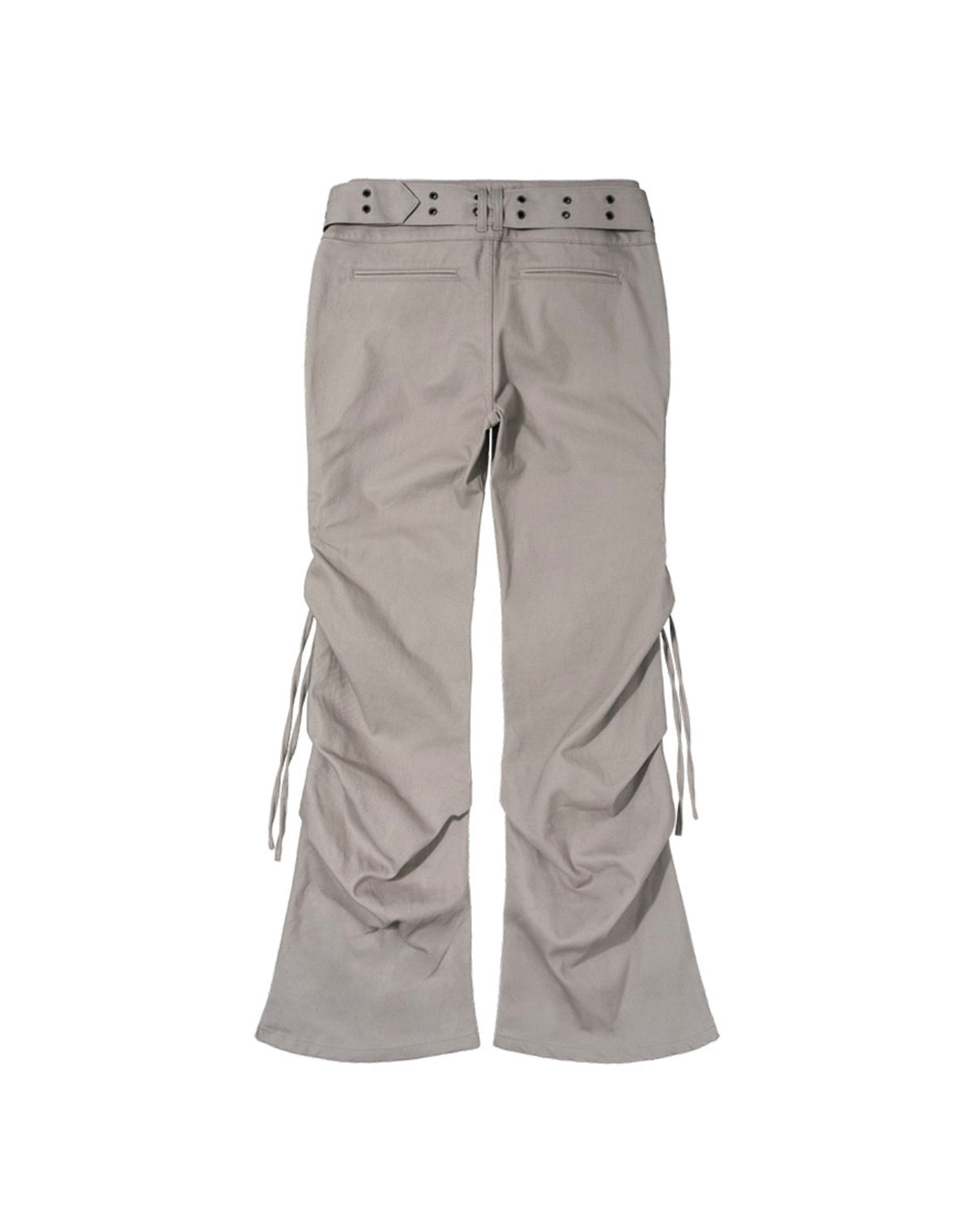 【FANCY CLUB】BELTED FLARE SHIRRING PANTS