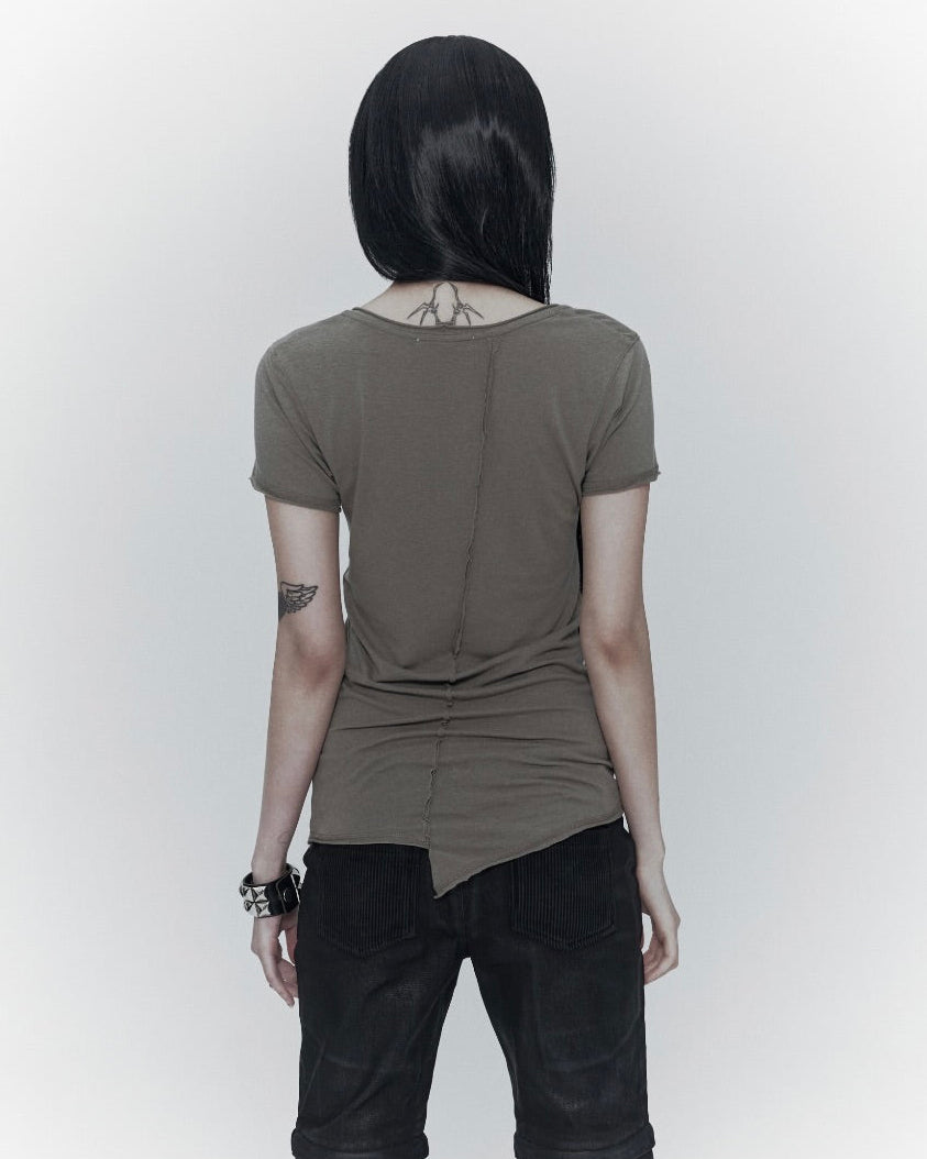 【bonienkiye】Faded Seam Tee