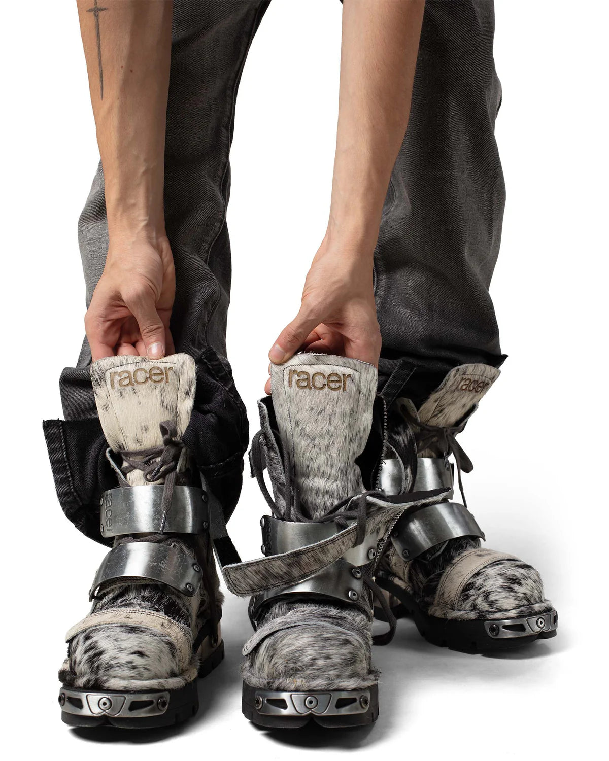 【RACER WORLDWIDE】Racer x New Rock Boot (GRAY)
