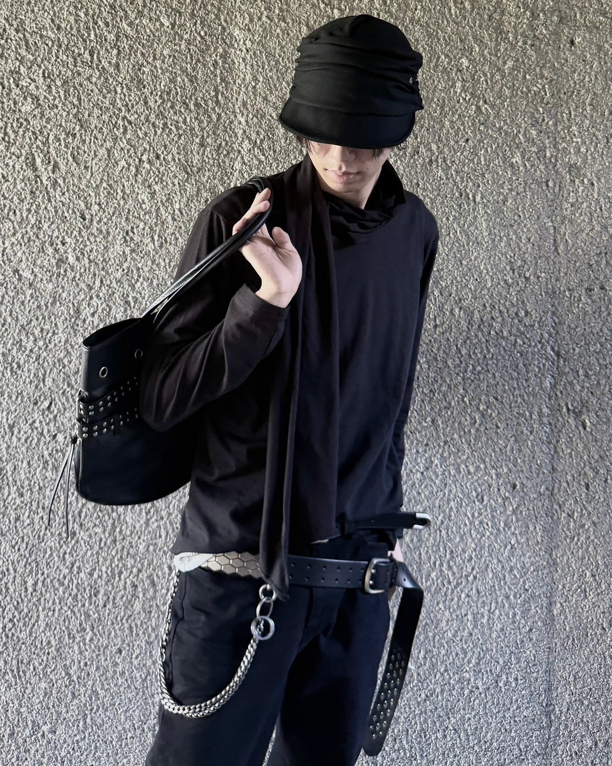 受注制【nmtc+】Draped Scarf Neck Top (2color)