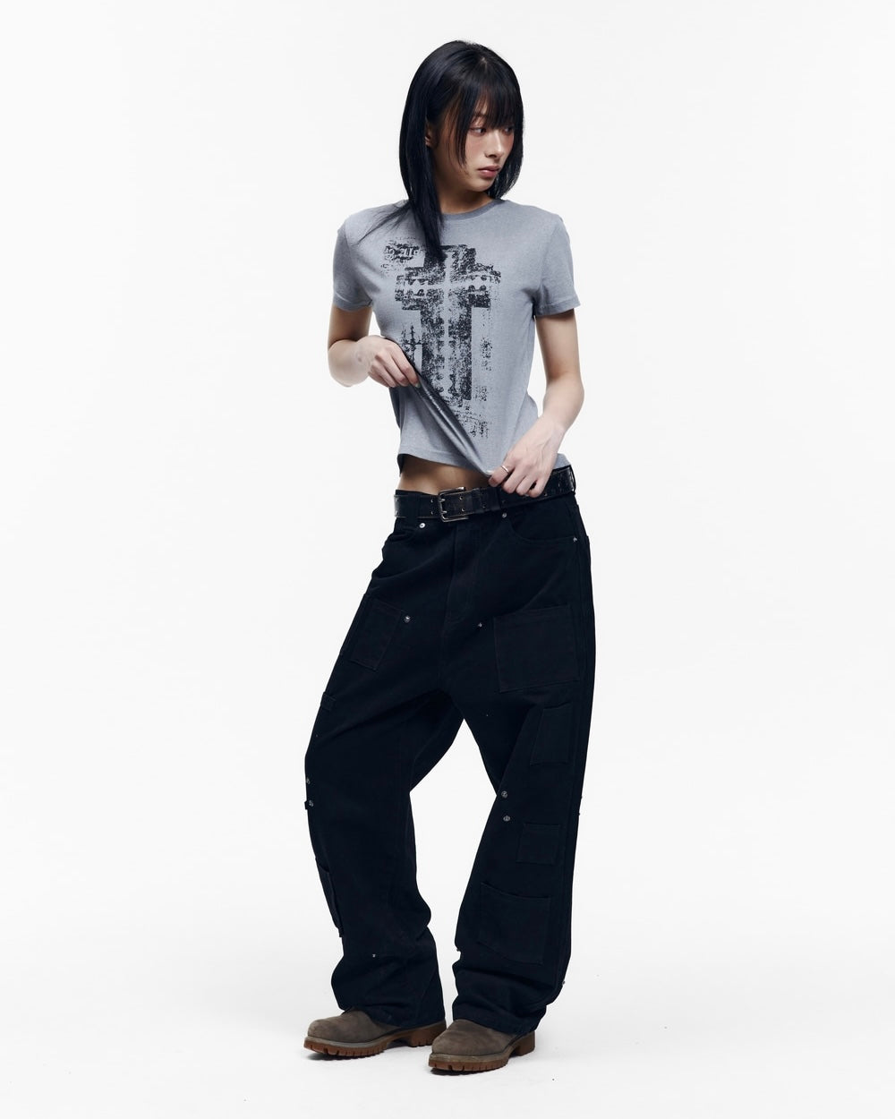 【AAKAM】Razor Cross Half Top