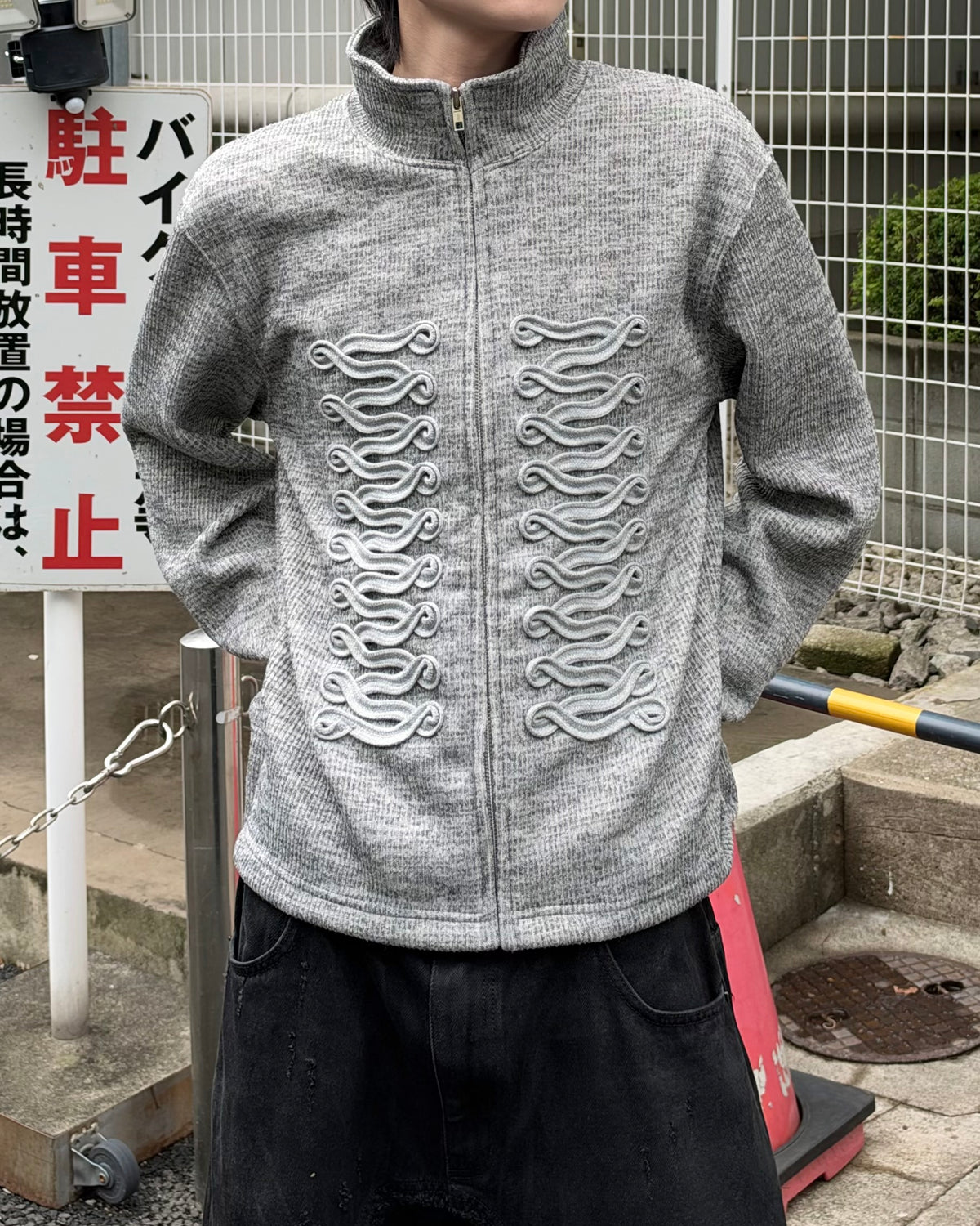 大阪店WEB限定受注制【Chikashitsu +】napoleon details zip-up (2color)