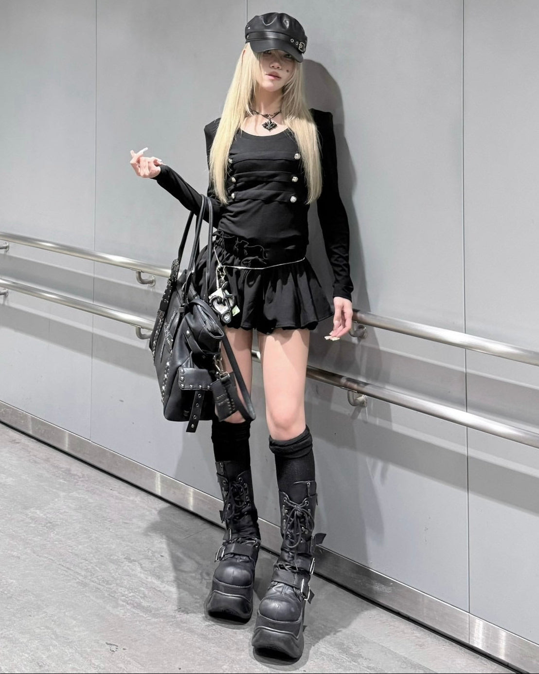 受注制【nmtc+】Frill balloon mini skirt (2color)