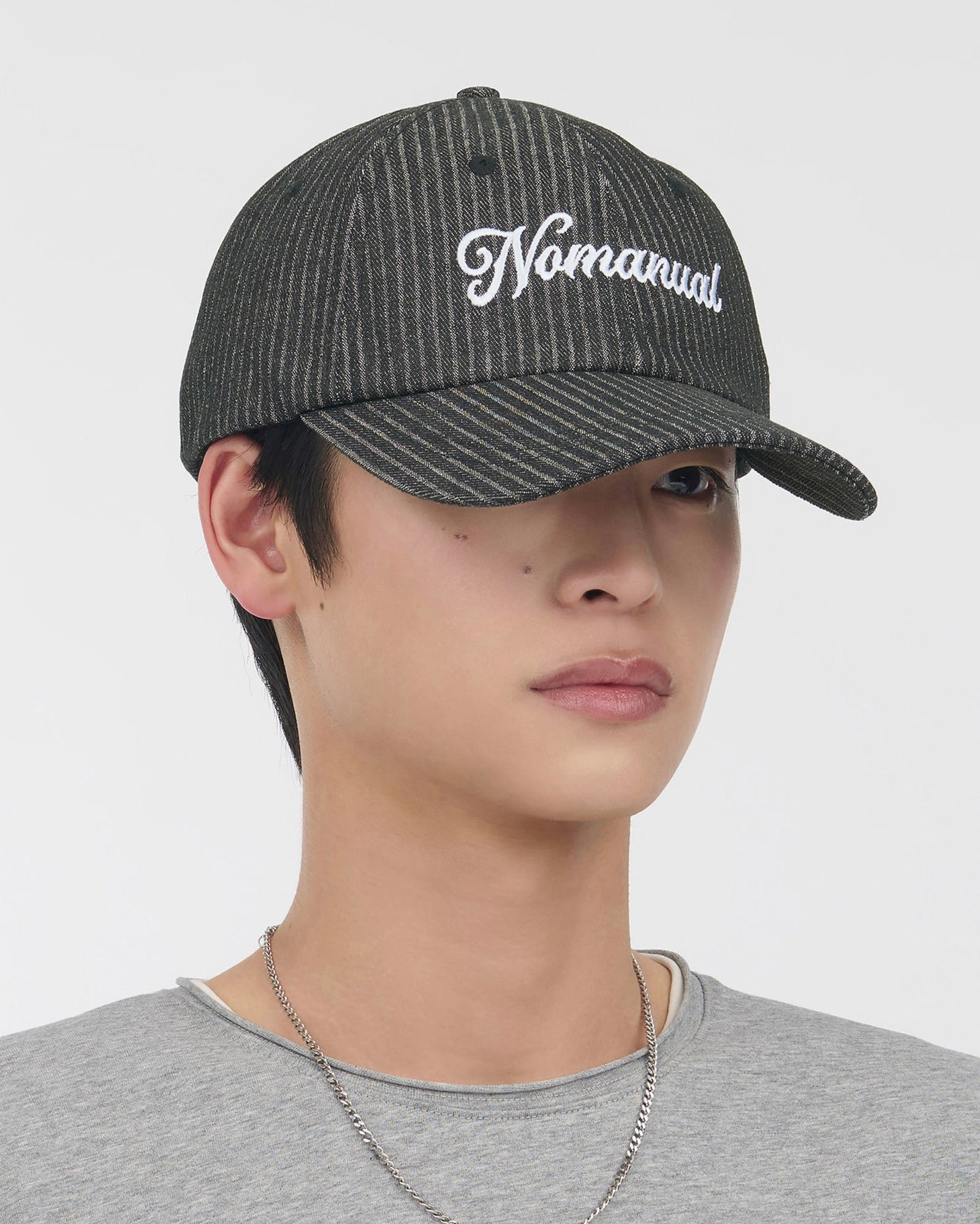 【NOMANUAL】NM STRIPE BALL CAP
