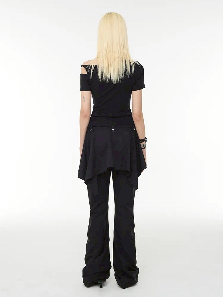 【ROCK CAKE】Shoulder Cutout Top