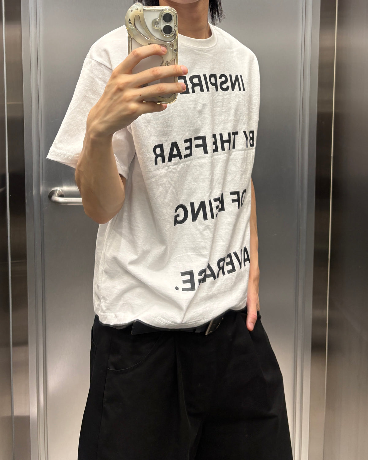 受注制【youll】message tee (3color)