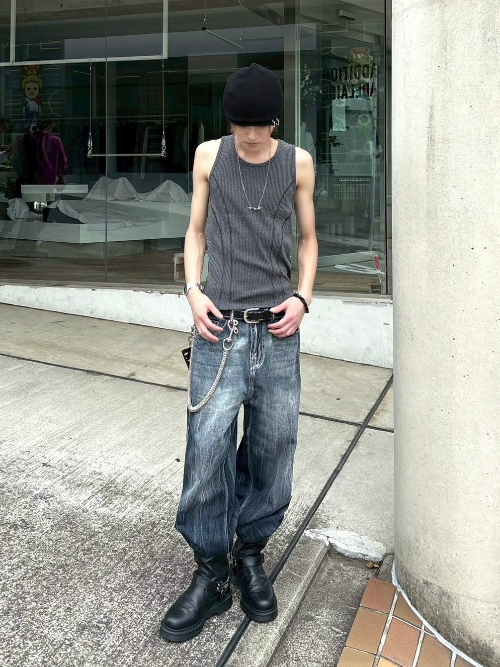 受注制【nmtc+】tight tank top (3color)